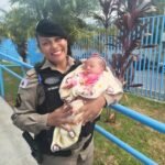 Ibirité – Policial militar feminina amamenta bebê em quadro agudo de fome