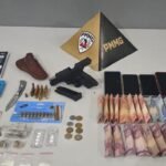 O Corpo de Bombeiros Militar de Unaí atende uma ocorrência de colisão envolvendo cinco veículos em Unaí