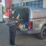 Corpo de Bombeiros de Unaí captura serpente em carreta