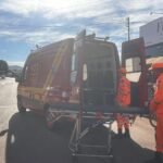 Corpo de Bombeiros atende ocorrência de acidente entre carro e bicicleta elétrica