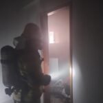 Corpo de Bombeiros de Unaí atua em incêndio em edifício